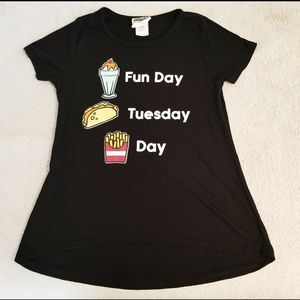 Modern Lux Taco T-shirt  Girls size XL 14-16